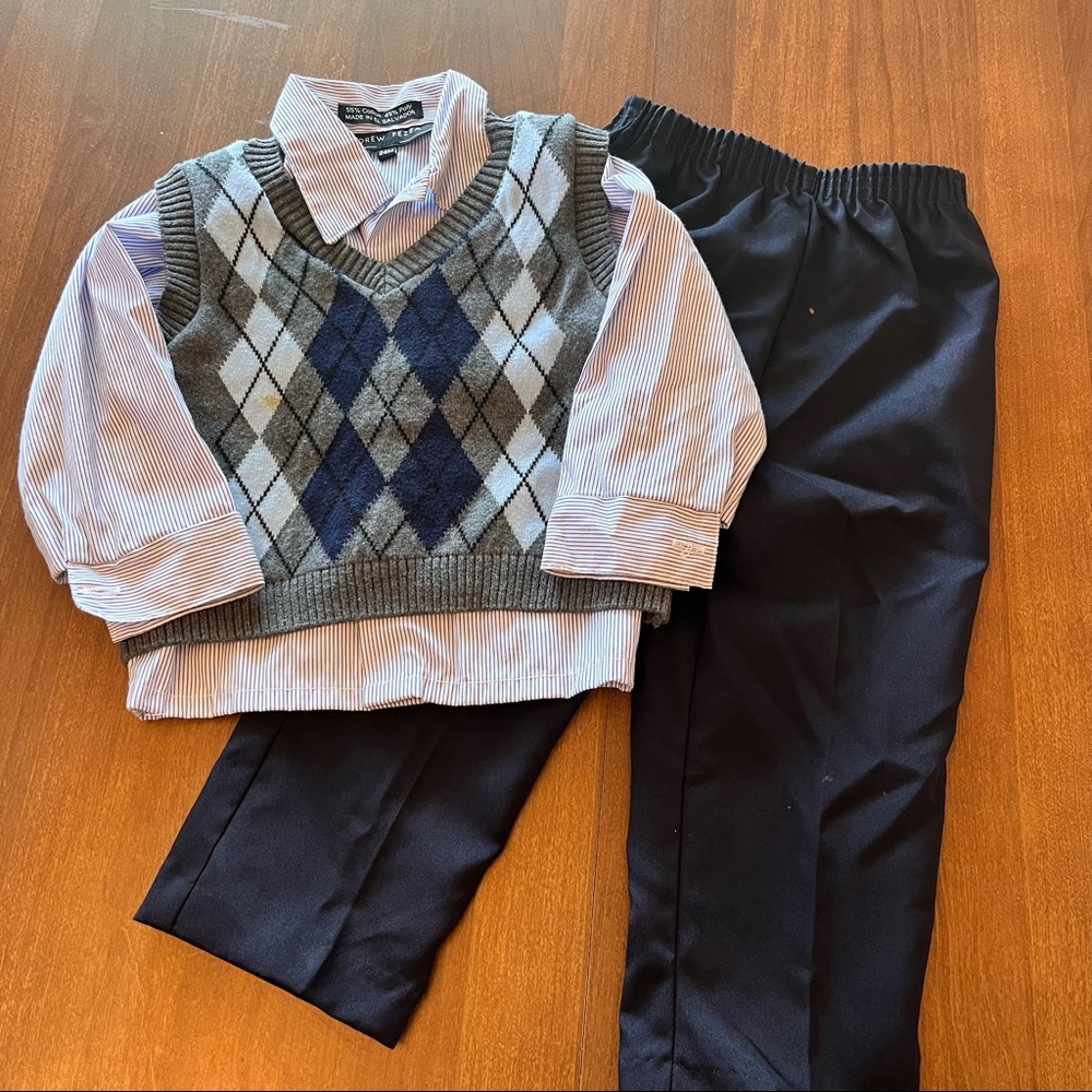 2t/24m 3 piece sweater set